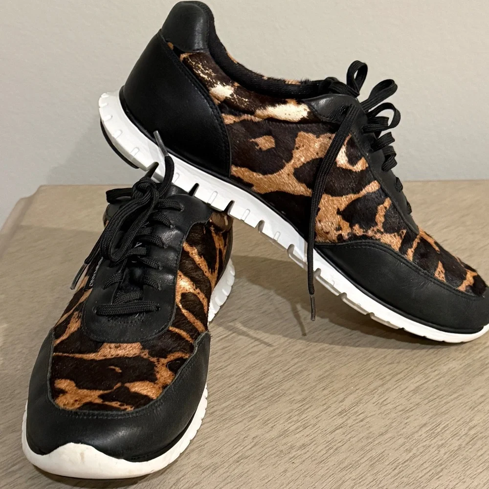 Cole Haan Leopard Print Fashion Sneakers - Picture 1 of 5